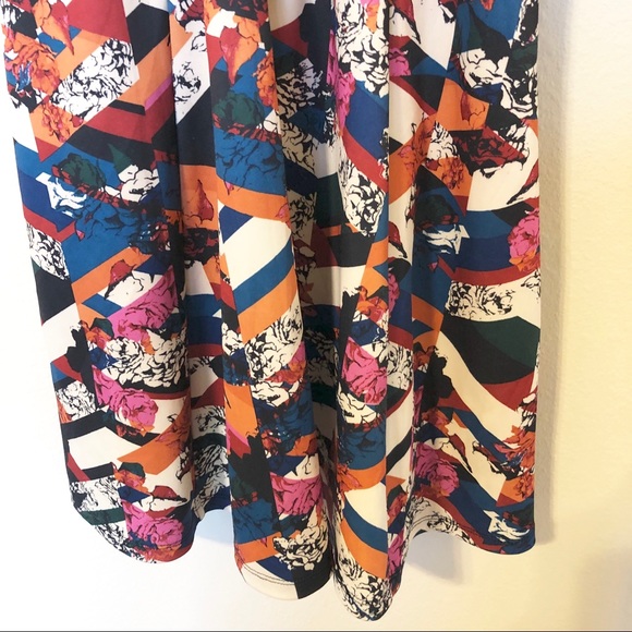 Jessica Simpson Kymball Geometric Floral Dress - Picture 4 of 9